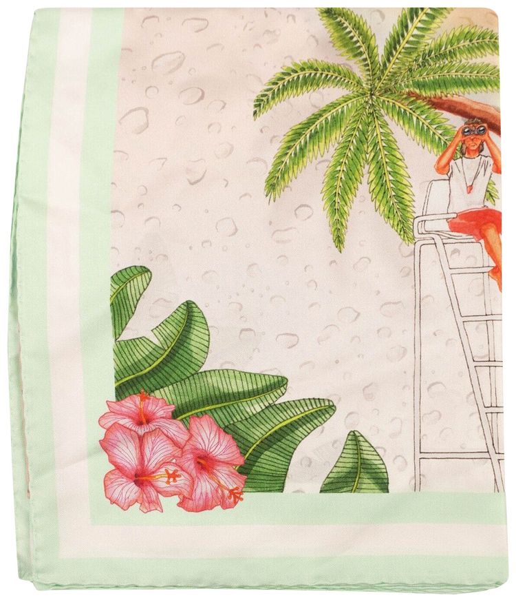 Casablanca Surf Club Silk Scarf Casablanca