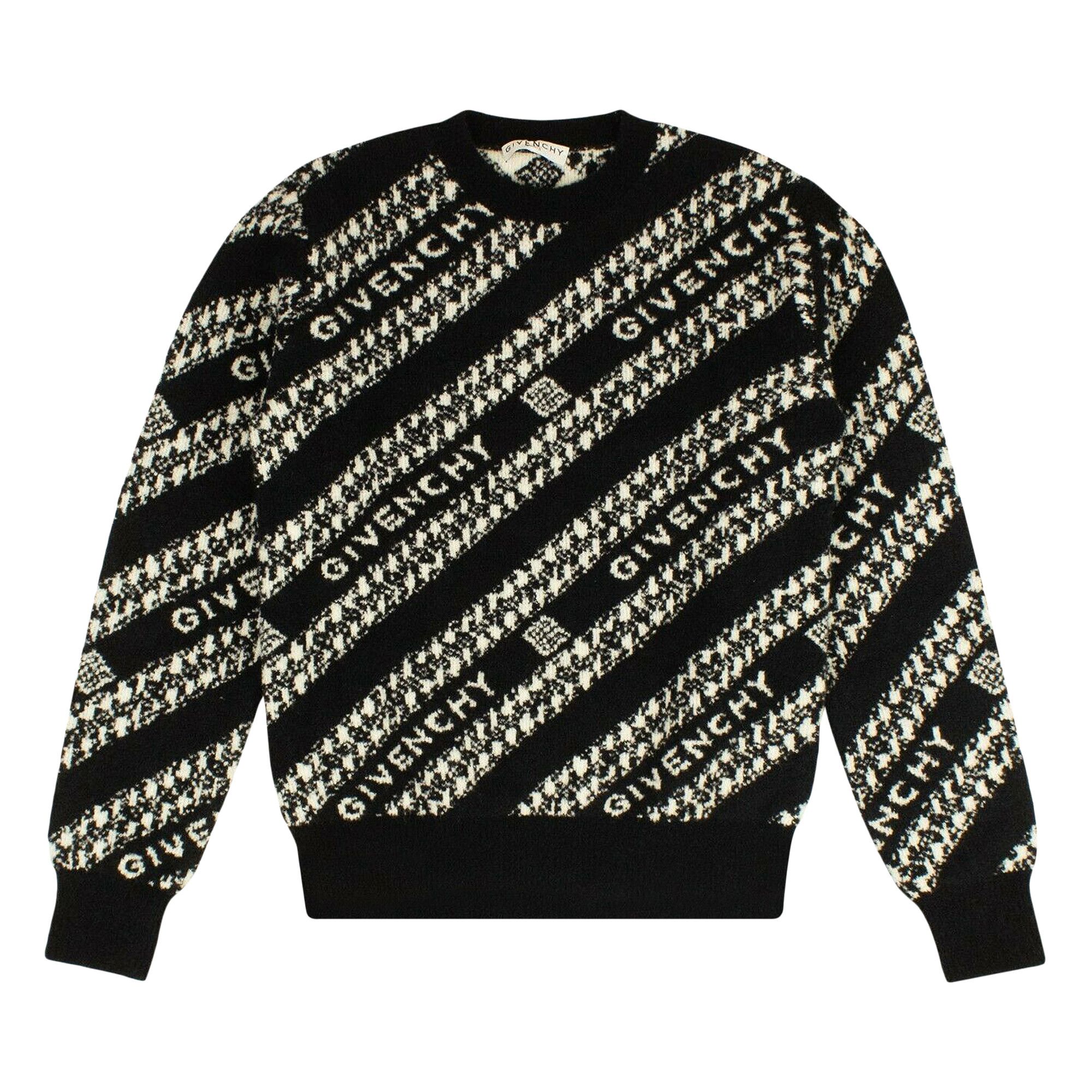 Buy Givenchy Logo Crewneck Sweater 'Black' - BM90EE4Y6Q 001