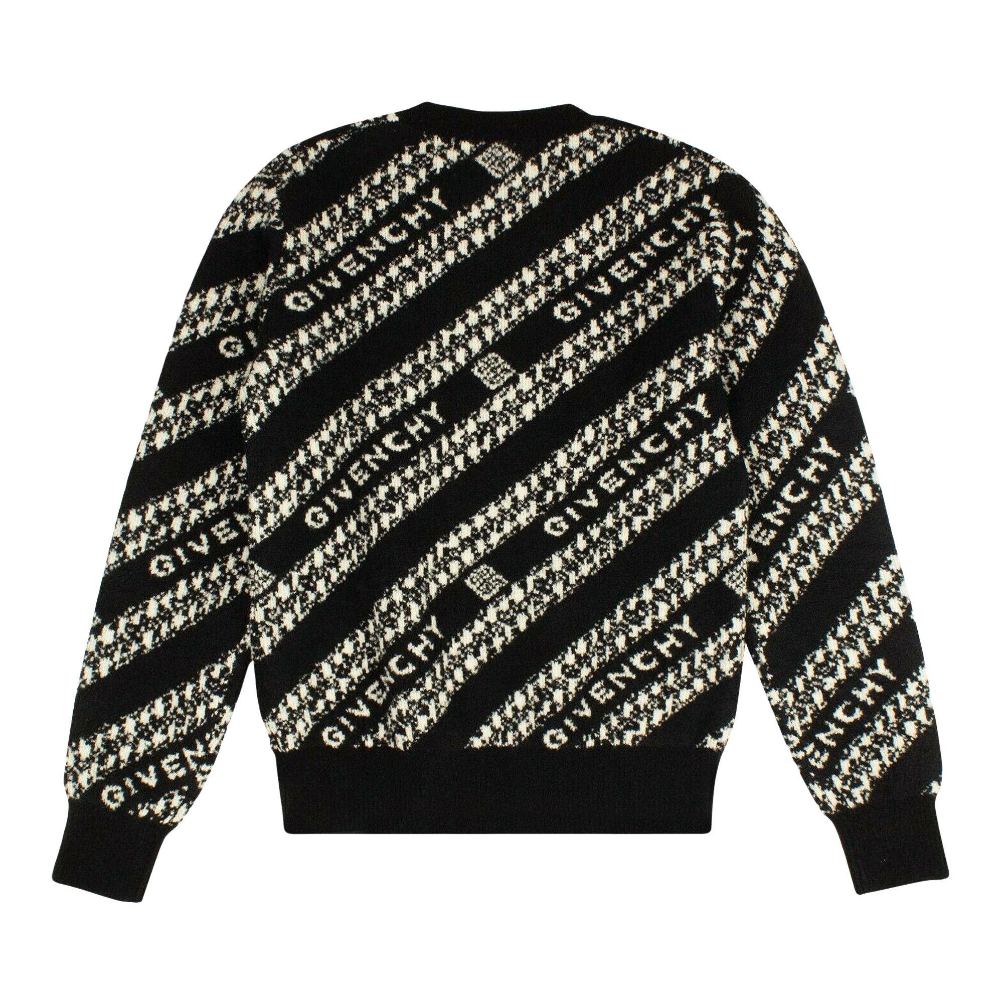Buy Givenchy Logo Crewneck Sweater 'Black' - BM90EE4Y6Q 001