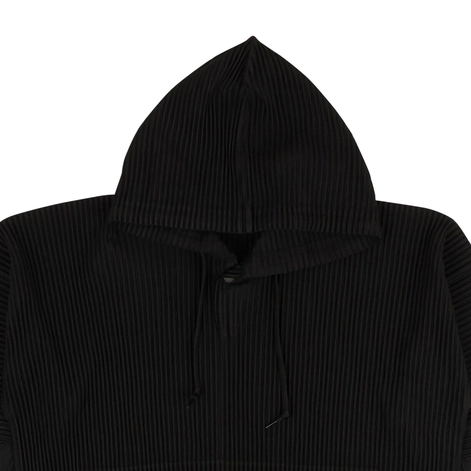 Buy Issey Miyake Pleated Pullover Hoodie Sweatshirt 'Black