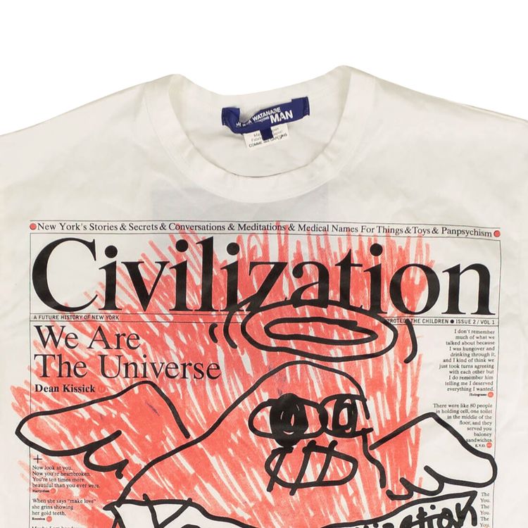 Junya Watanabe Civilization T Shirt White
