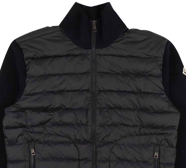 Moncler Tricot Down Filled Jacket Blue