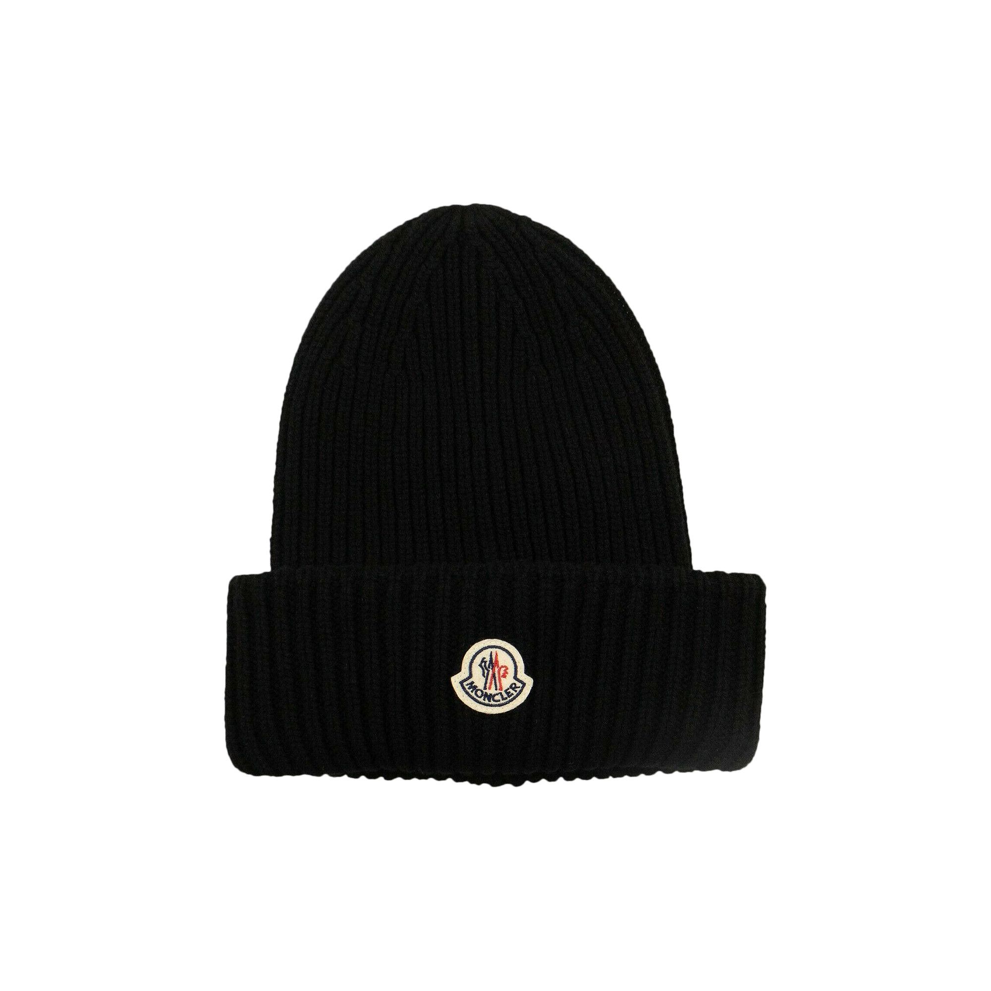 MONCLER 1952 2022/23秋冬ロゴ付きウールニット帽 未使用