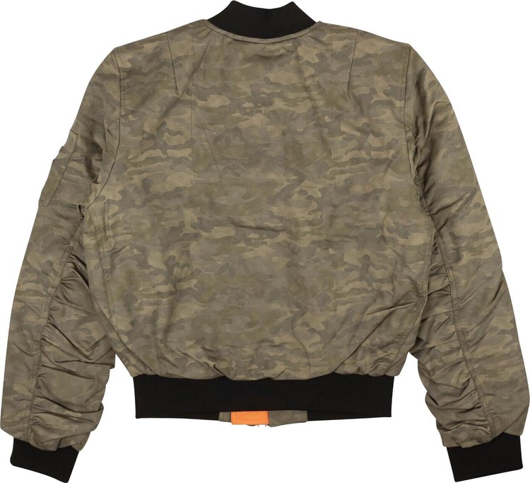 Pyer Moss Camo Bomber Jacket Green