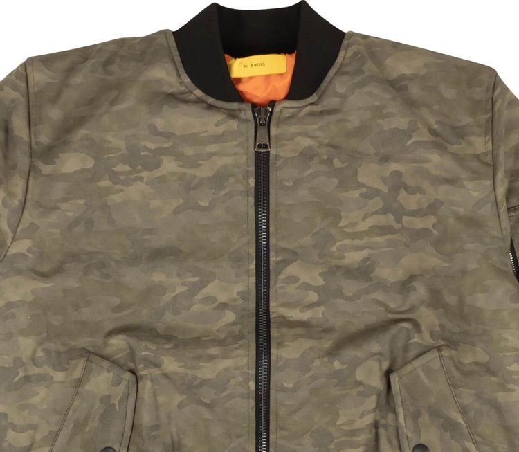 Pyer Moss Camo Bomber Jacket Green