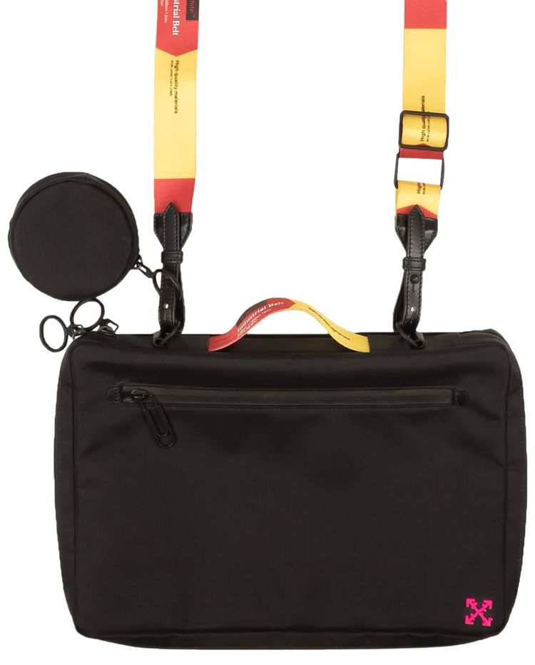 Off White Industrial Laptop Case Black