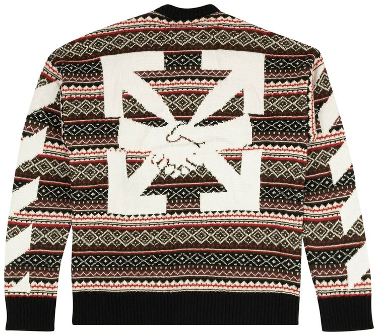 Off White Agreement Fair Isle Crewneck Multicolor