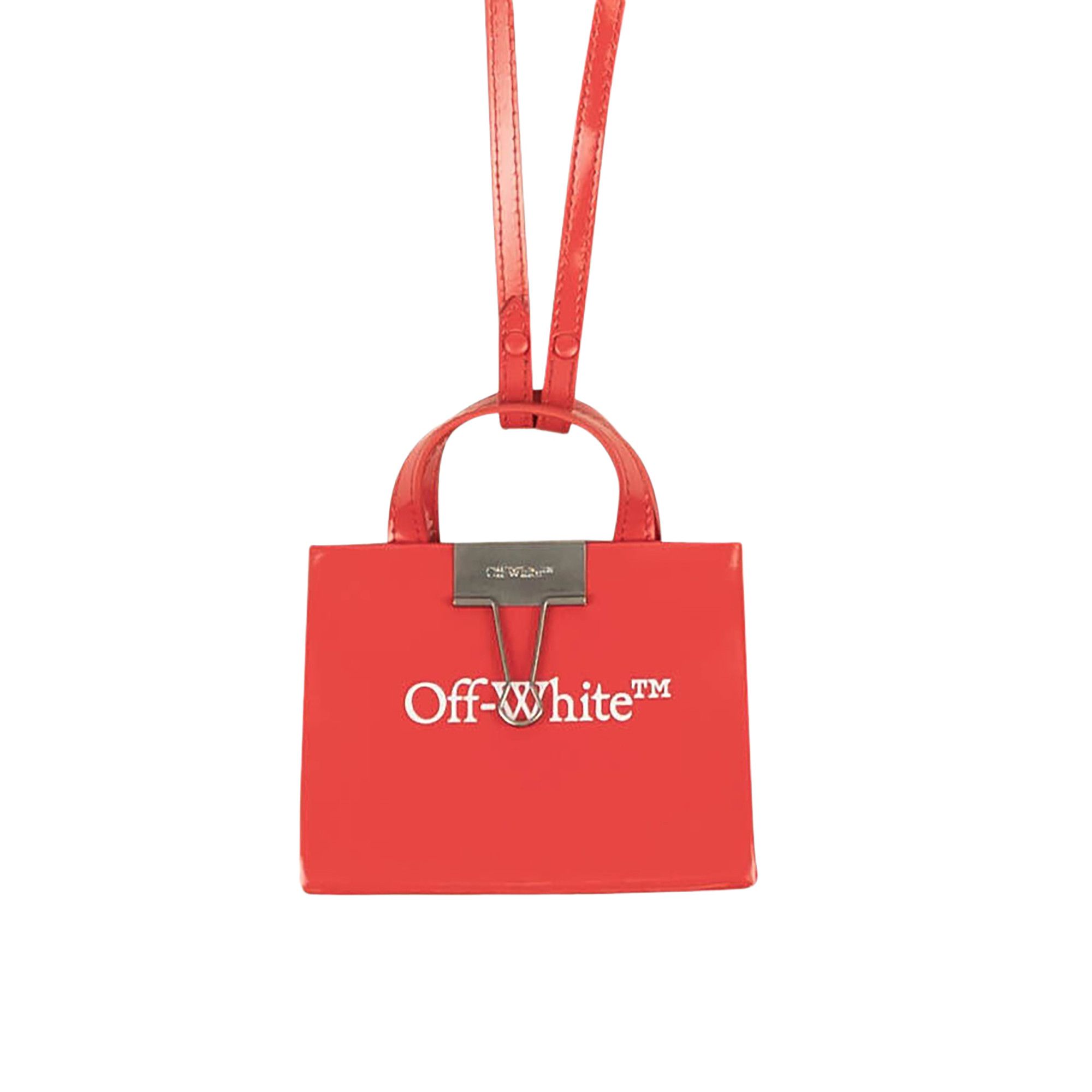 Buy Off White Logo Baby Box Tote Bag Red OWNA106R21LEA0012501 GOAT UK