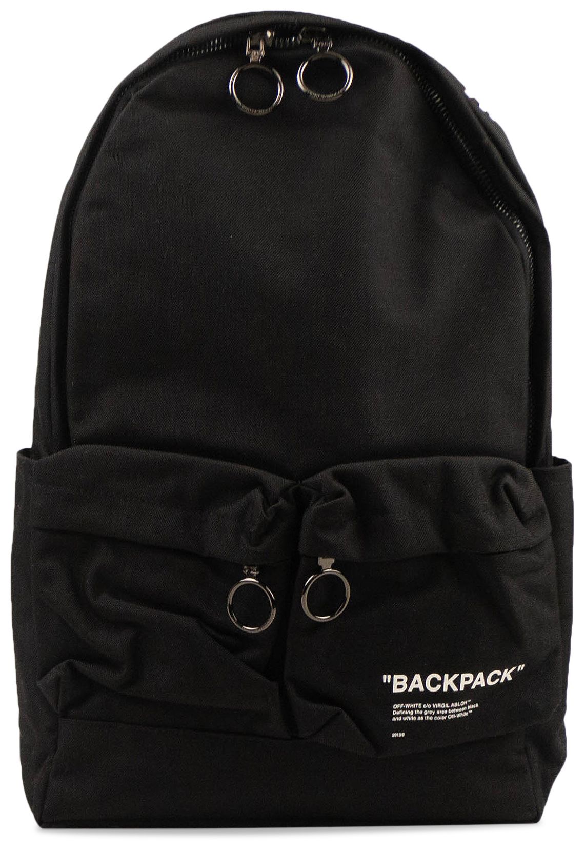 Buy OffWhite Quote Backpack 'Black' OMNB003E195210571001 GOAT