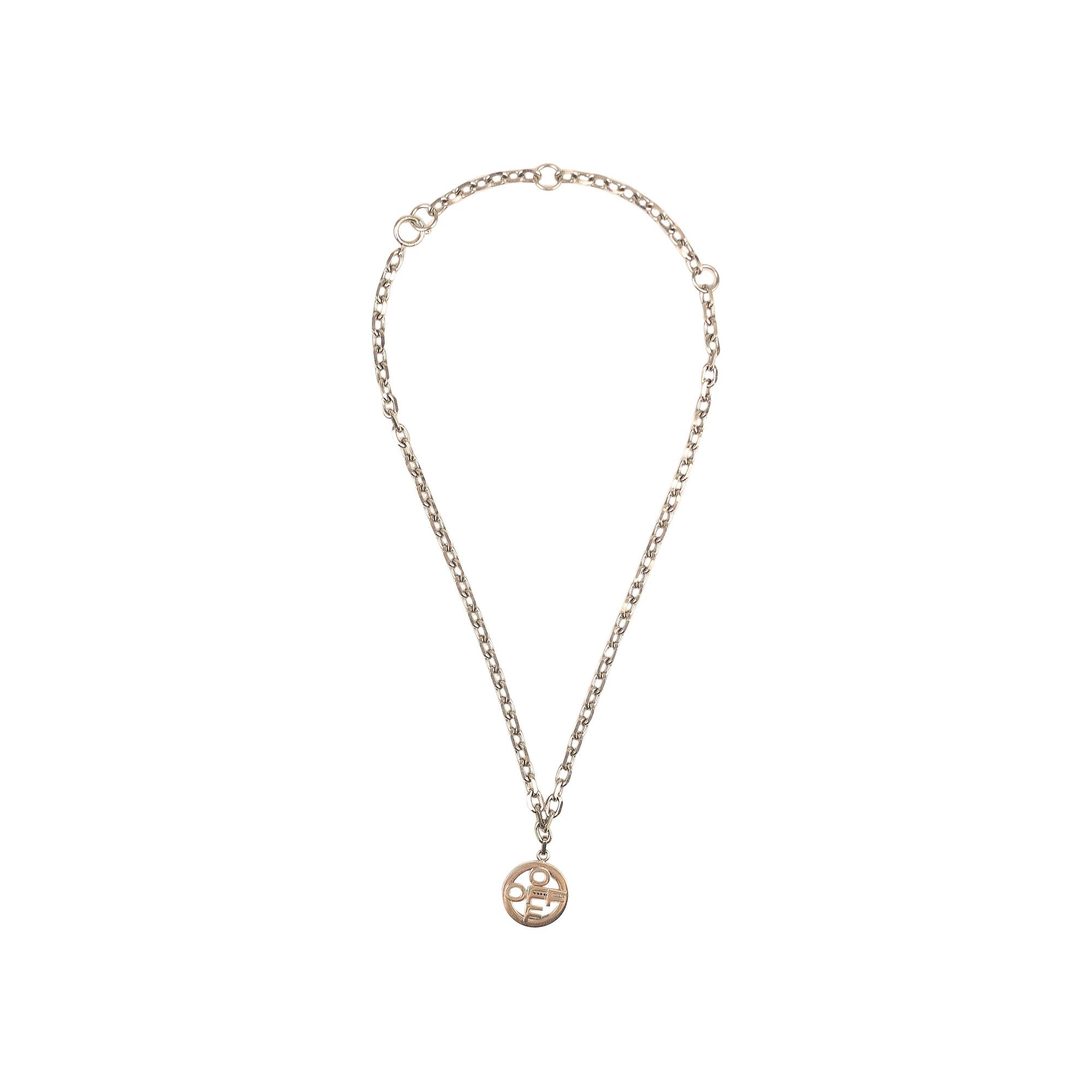 新品【 OFF-WHITE 】OFF CROSS NECKLACE シルバー オフホワイト クロス