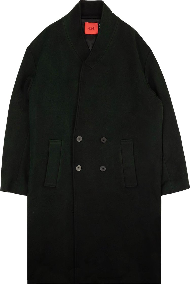 424 Long Wool Coat 'Black'