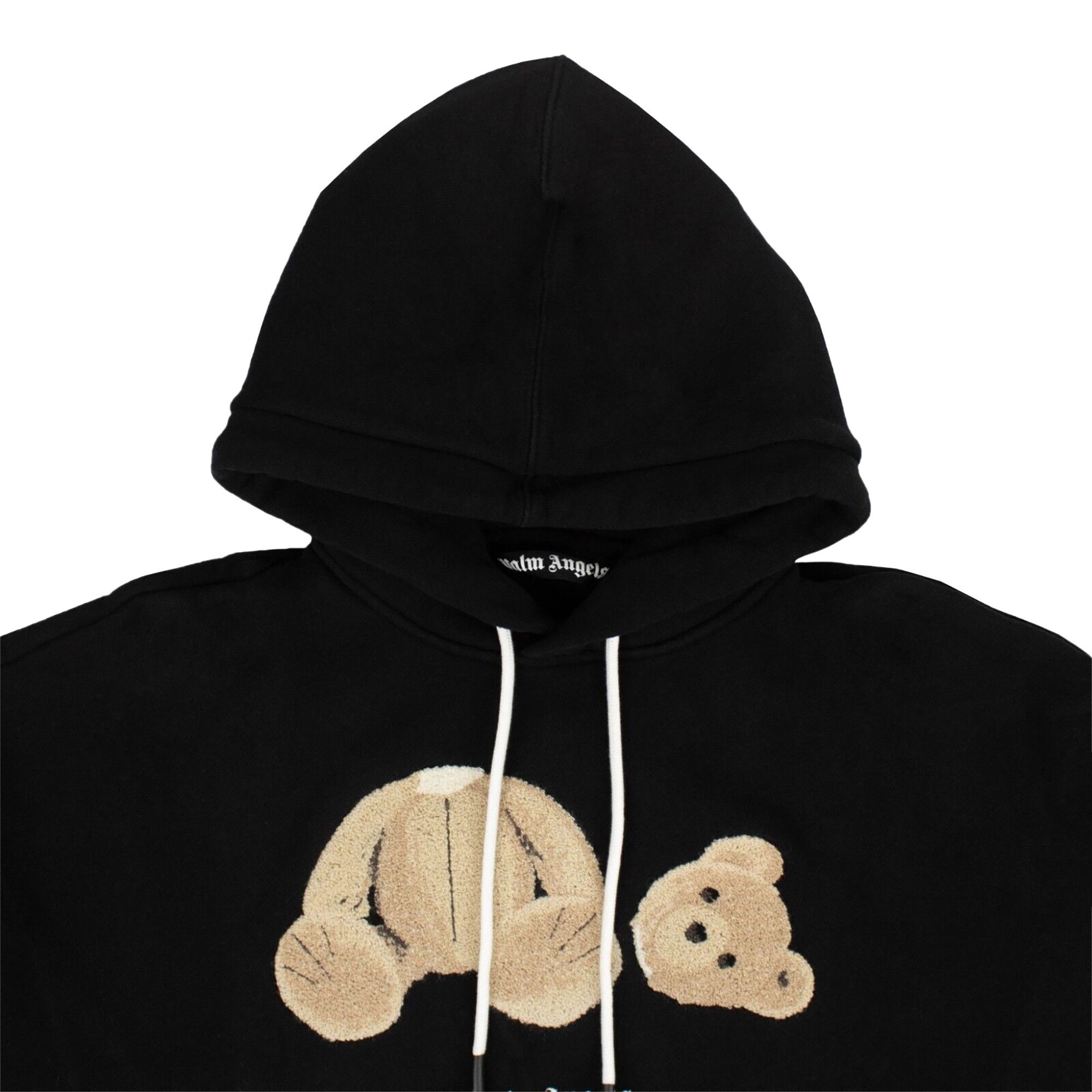 Buy Palm Angels Bear Hoodie Black Brown PMBB058E20FLE0031060 GOAT