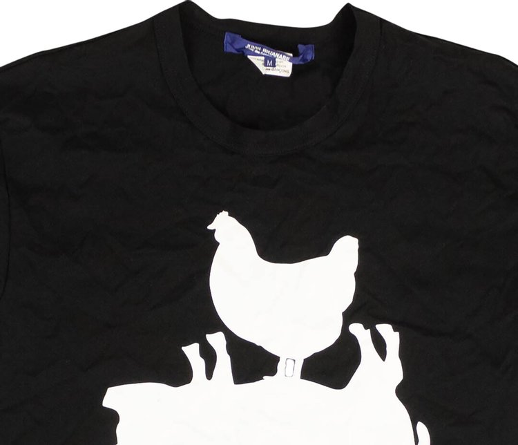 Junya Watanabe Pigs And Chickens T Shirt Black