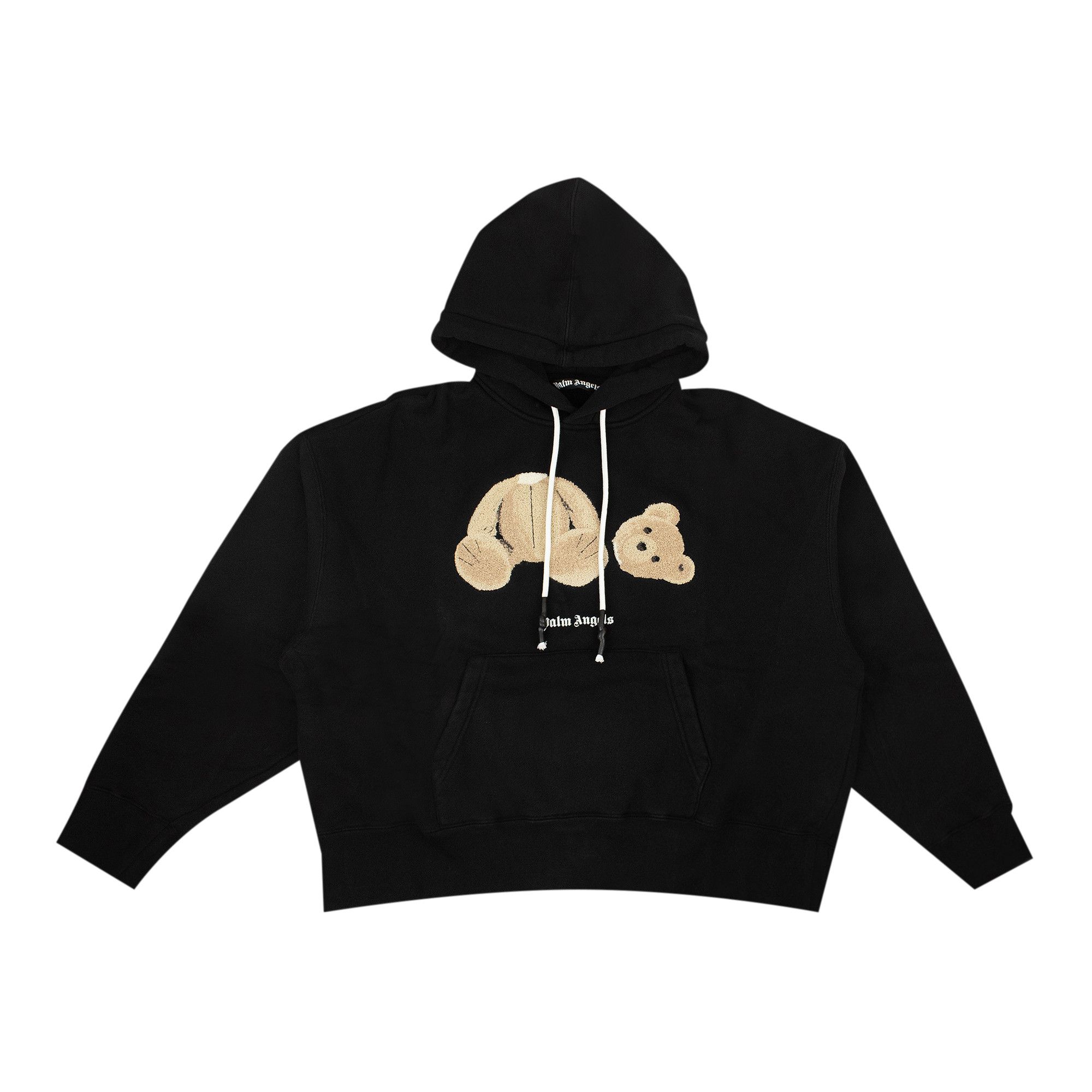 Palm Angels Bear Hoodie Black Brown