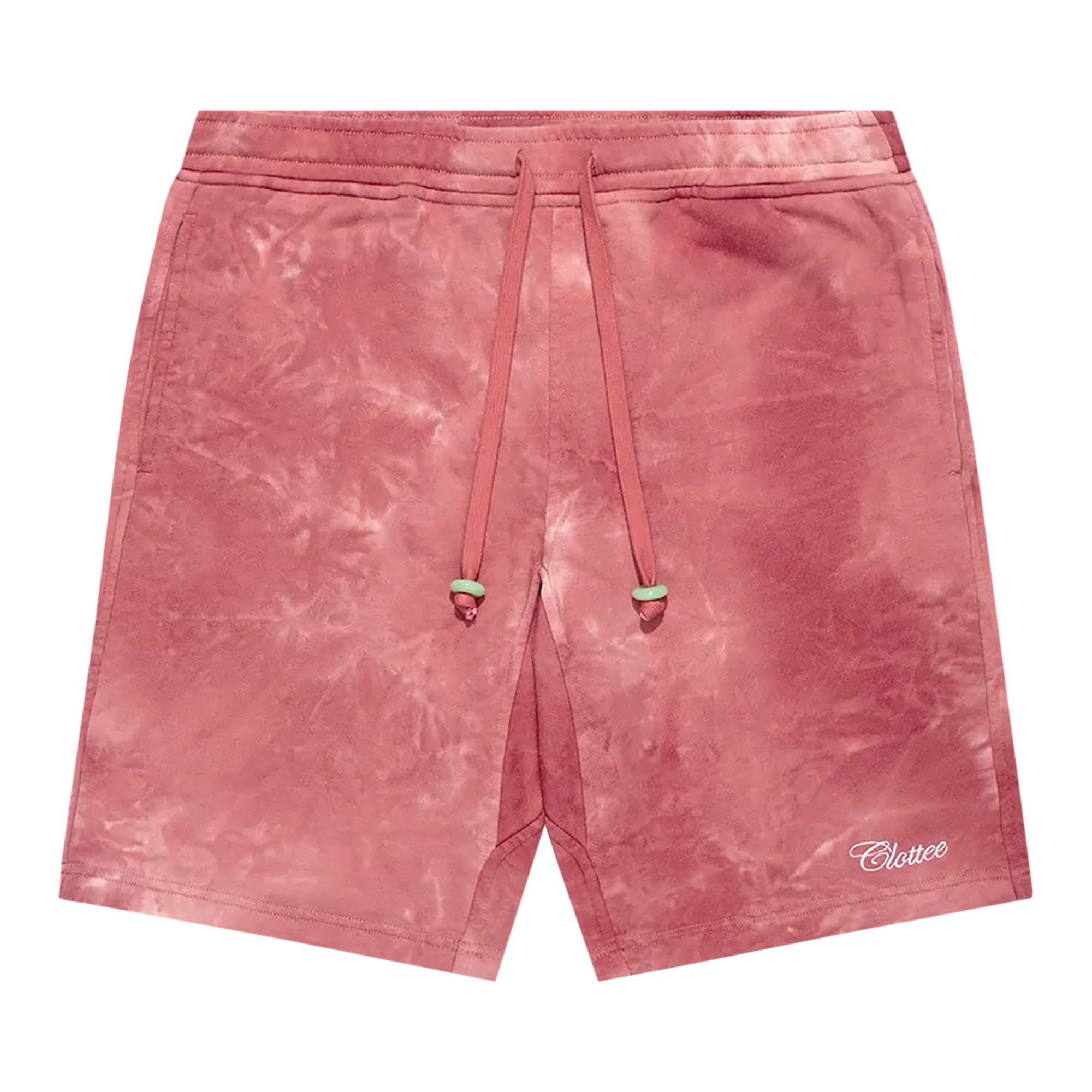 Buy CLOTTEE Script Tie Dye Sweatshorts 'Red' - CTSR22SS5006 RED | GOAT