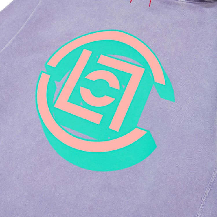 CLOT Shadow Logo Hoodie Purple