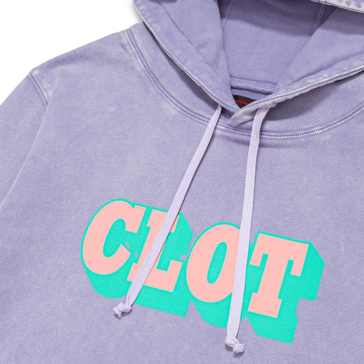 CLOT Shadow Logo Hoodie Purple