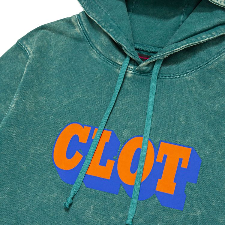 CLOT Shadow Logo Hoodie Green