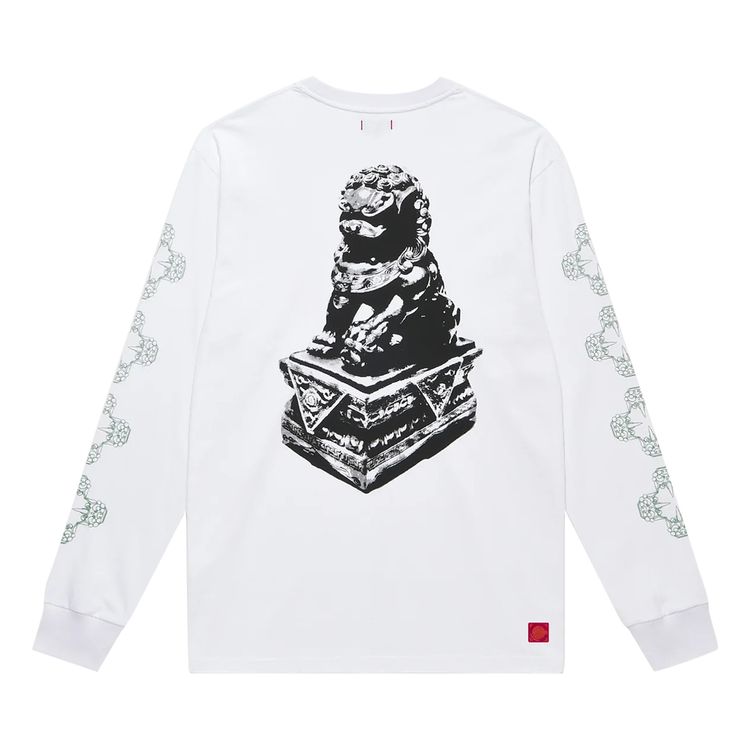 CLOT Lion Rock Long Sleeve Tee White