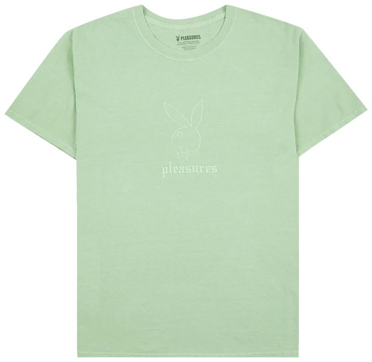 Pleasures x Playboy Entertainment Pigment Dye T Shirt Green