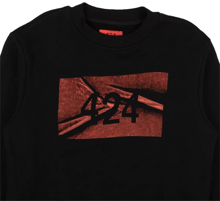 424 Logo Crewneck Sweatshirt Black