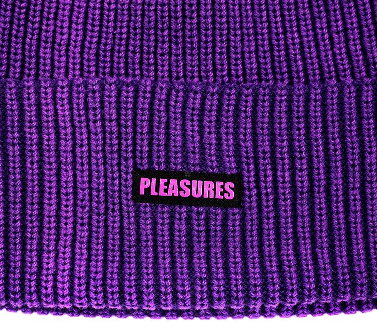 Pleasures Impact Logo Beanie Purple