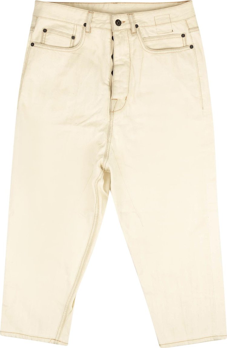 Buy Rick Owens DRKSHDW Collapse Cut Denim Pants 'White' - DU18S3357 71 ...