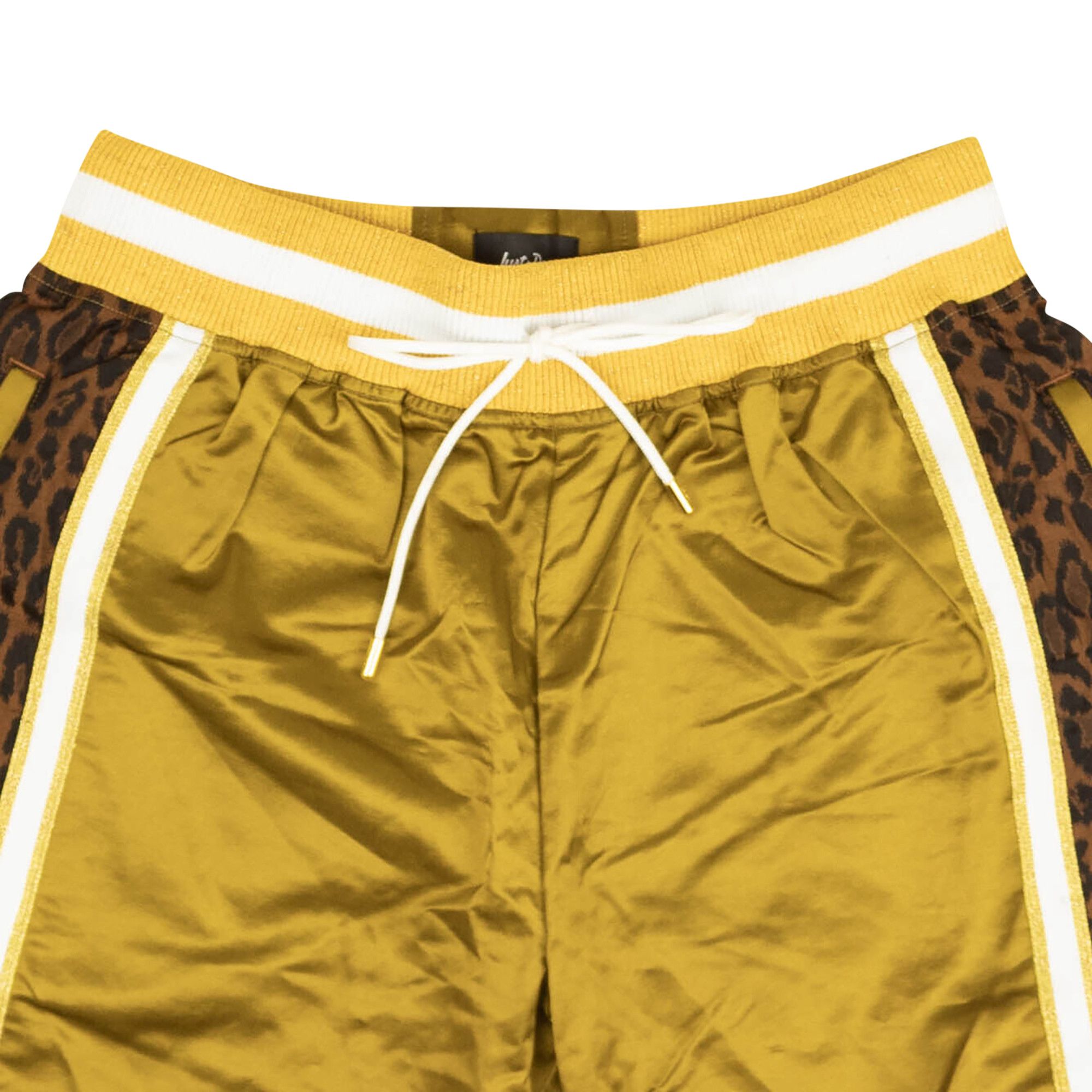 Buy Just Don Leopard Print Silk Shorts 'Gold' - 4925 100000202LPSS