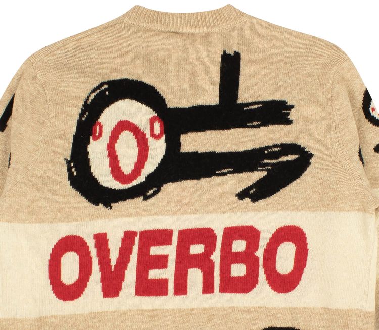 Charles Jeffrey Loverboy Gender Symbol Wool Sweater Cream