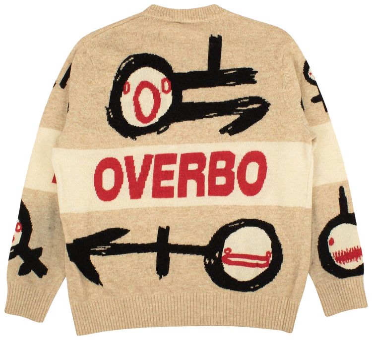 Charles Jeffrey Loverboy Gender Symbol Wool Sweater Cream