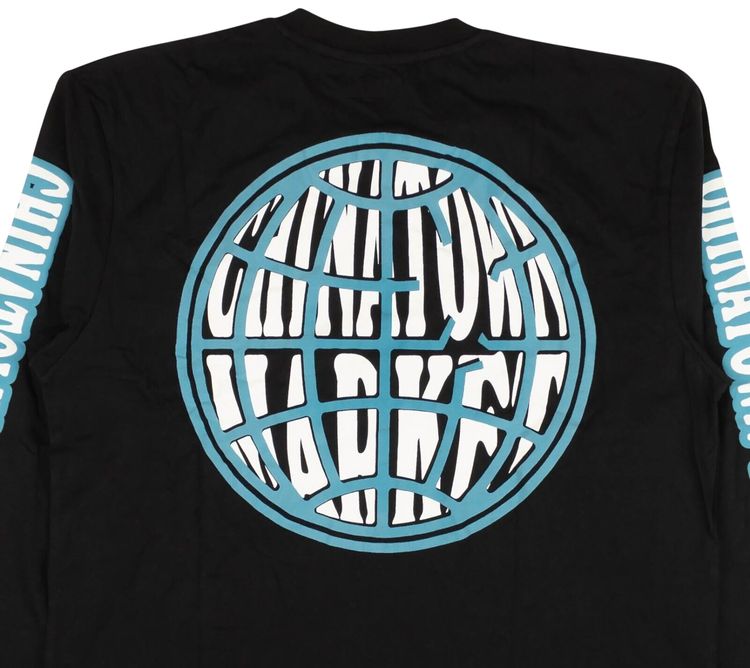 Chinatown Market Market Global Long Sleeve T Shirt Black