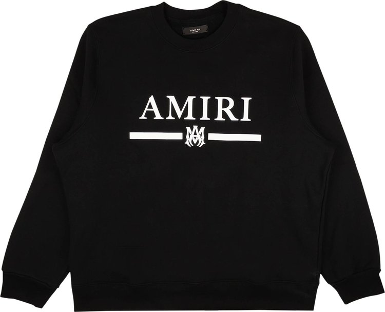 Buy Amiri MA Bar Logo Crewneck Sweatshirt 'Black' - 0498 100000106MBLC ...