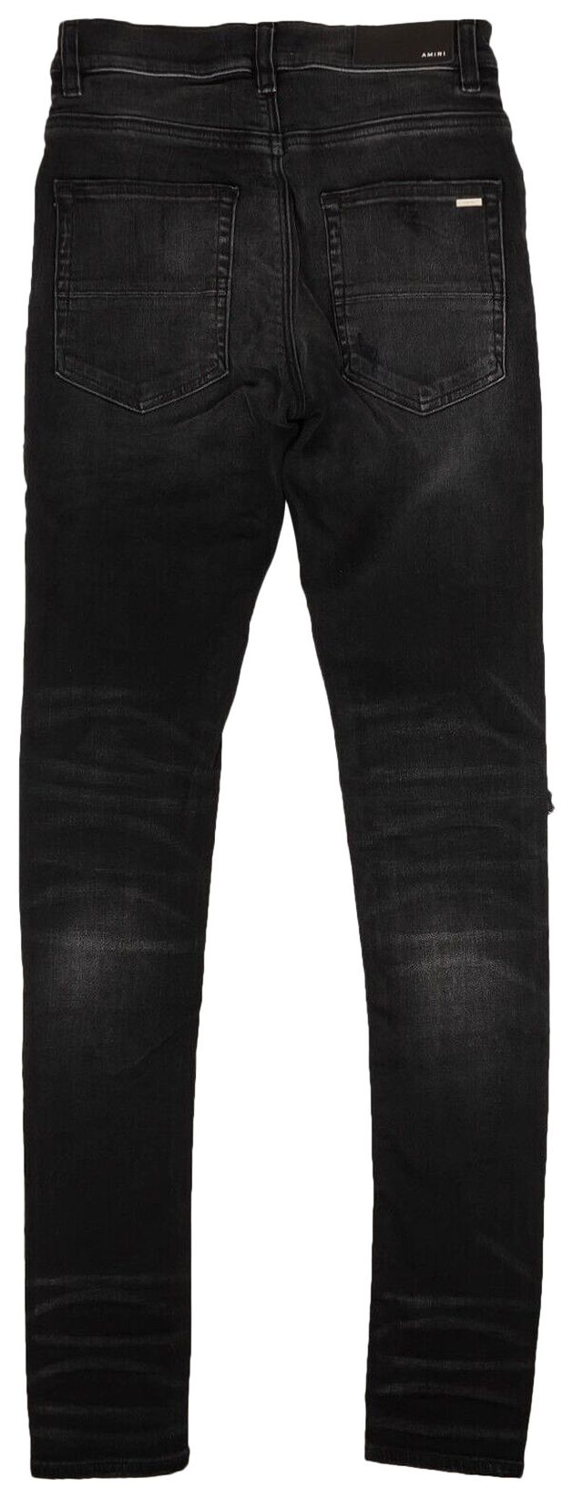 Amiri Distressed MX1 Bandana Skinny Jeans Black