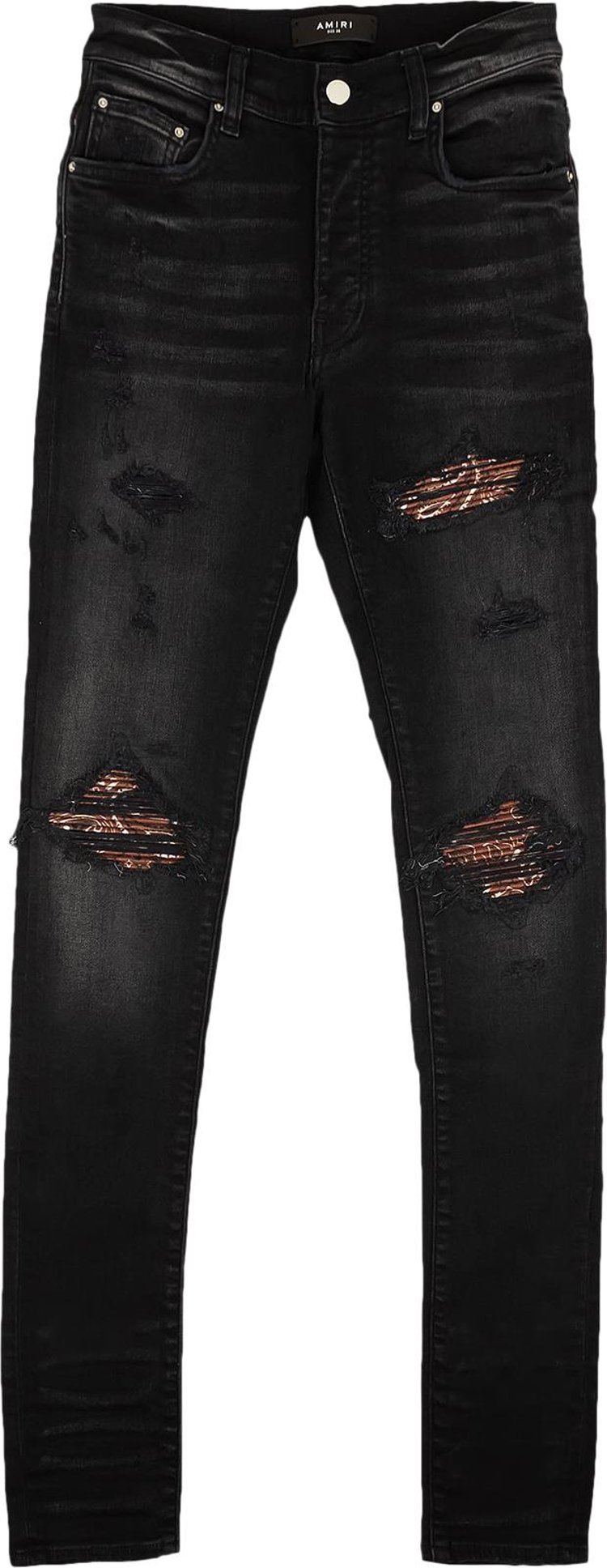 Buy Amiri Distressed MX1 Bandana Skinny Jeans 'Black' - SS22MDS002 023 ...