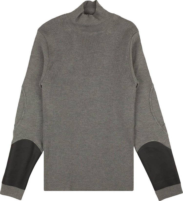 1017 ALYX 9SM Ribbed Inside Out Turtleneck Wool Sweater 'Grey'