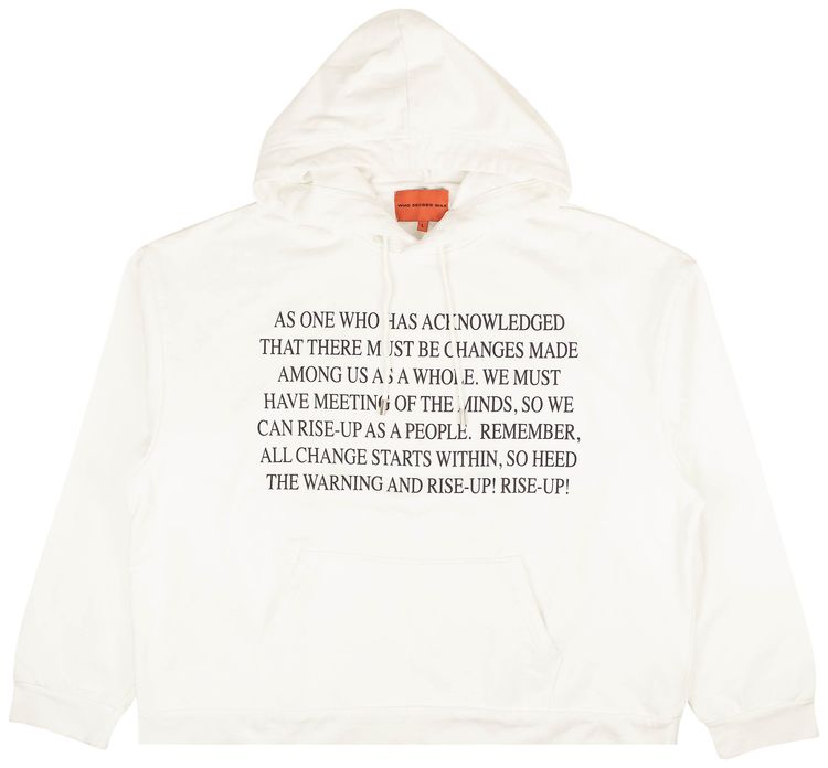 Who Decides War Rise Up Print Hoodie Sweatshirt Blue