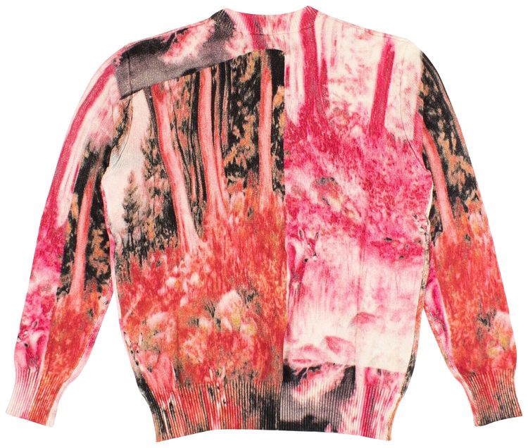 Who Decides War Internal Inversion Knit Crew Sweater Pink