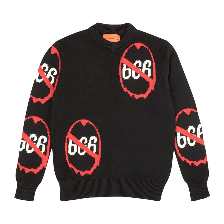 Buy Who Decides War Anti 666 Knit Crewneck Sweater 