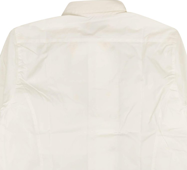 Pyer Moss Snap Long Sleeve Button Down Shirt White