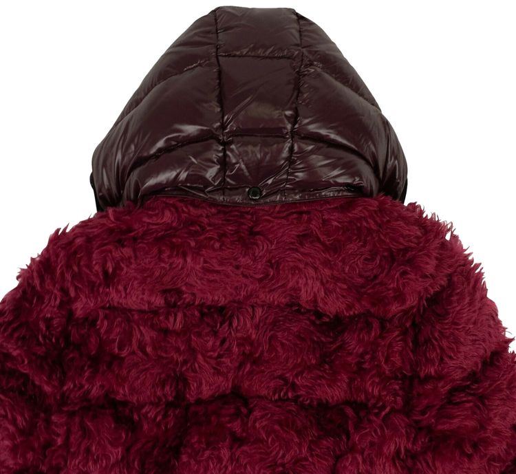 Moncler Hooded Down Jacket Red
