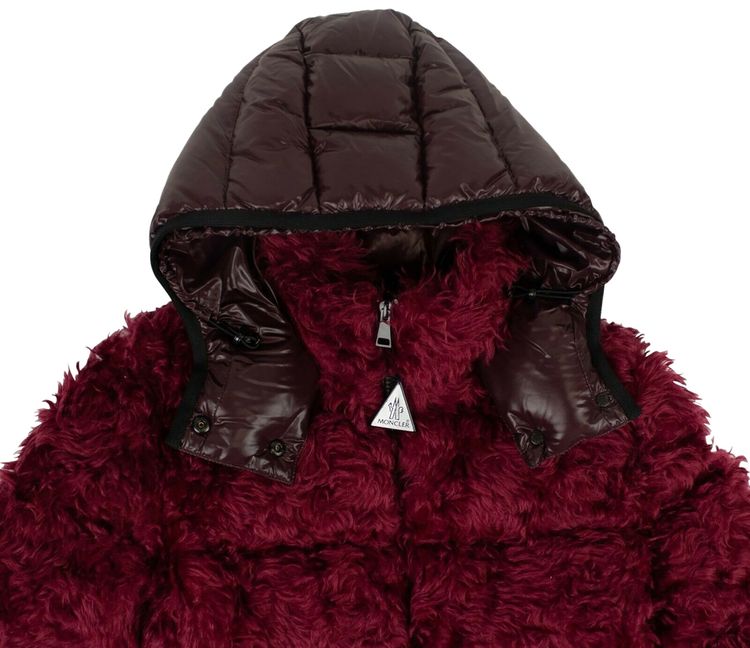 Moncler Hooded Down Jacket Red