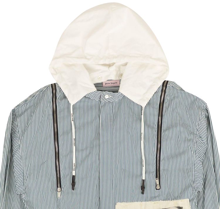 Palm Angels Sensitive Content Hooded Jacket White