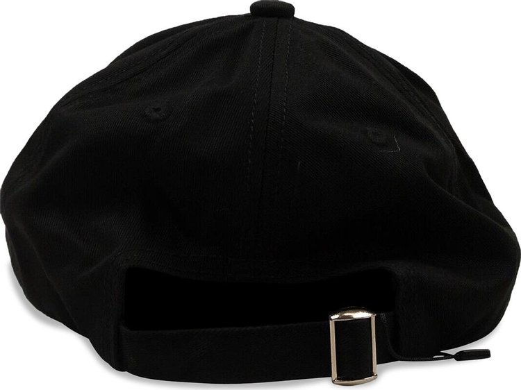 Raf Simons Printed Flap Baseball Cap Black