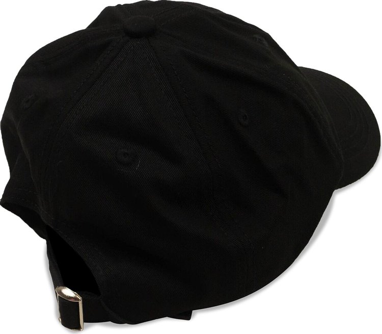 Raf Simons Printed Flap Baseball Cap Black