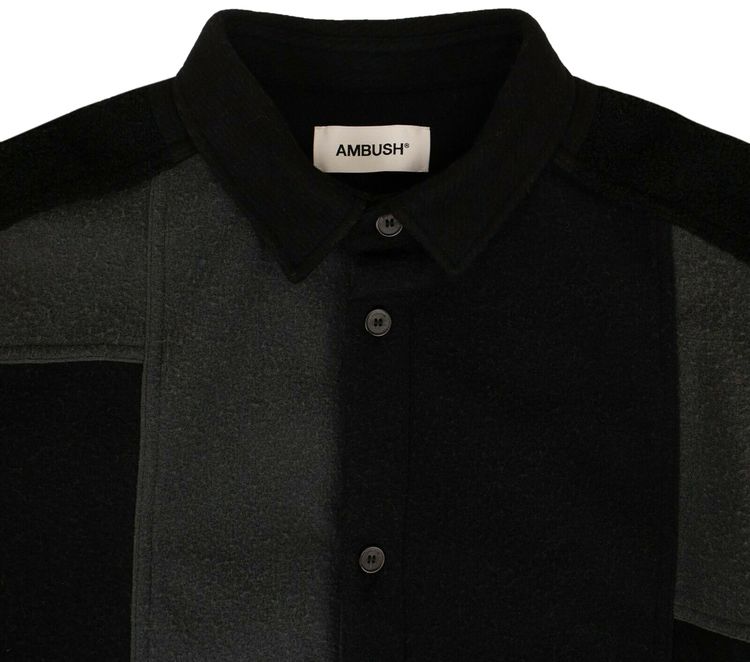 Ambush Patchwork Shirt BlackGrey