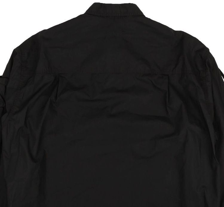 Raf Simons Long Sleeve Button Pouch Strap Shirt Black