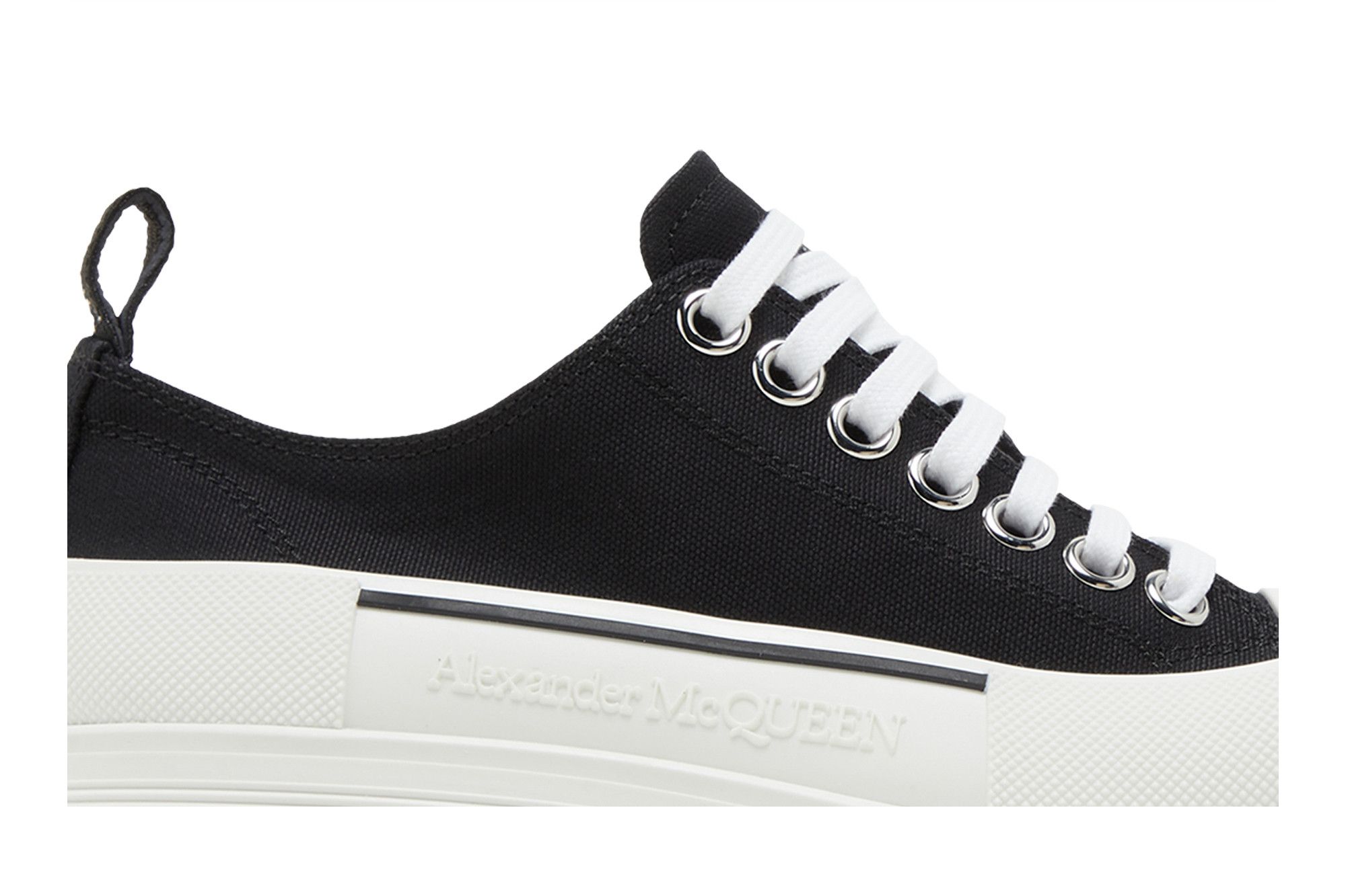 スニーカー alexander mcqueen SNEAKER (697072W4MV2 1070) Alexander Mcqueen Tread Slick Lace Up Sneakers in Black