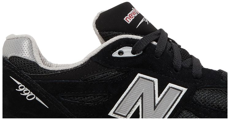 New Balance 990v3 Big Kid Black Grey