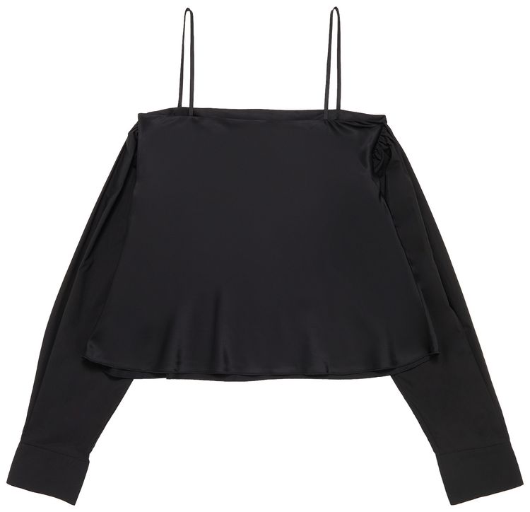 MM6 Maison Margiela Sleeve Wrap Tank Top Black