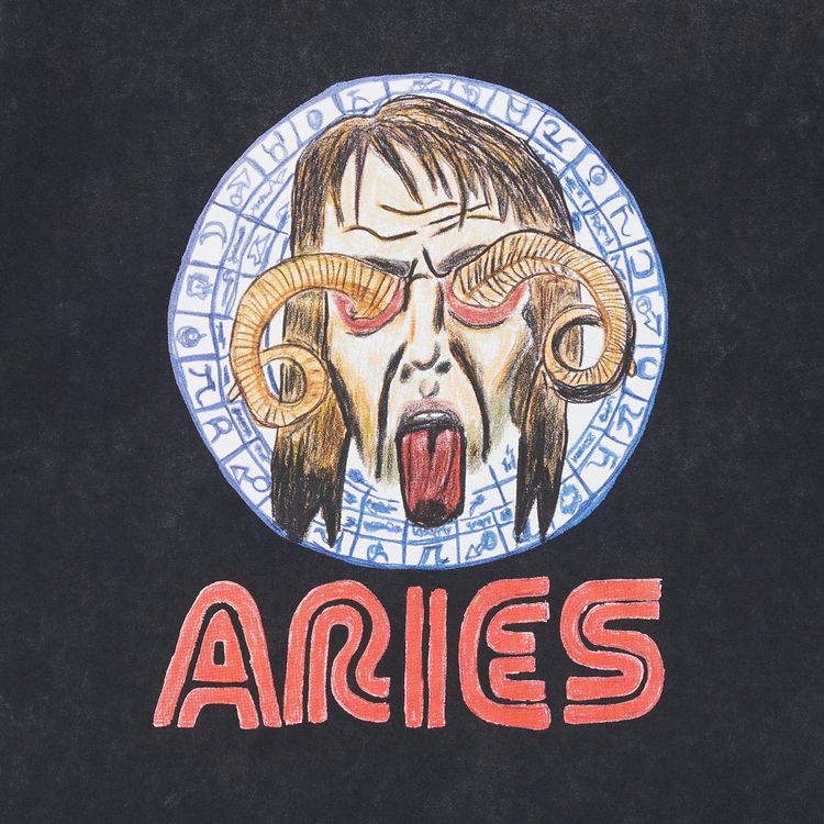 Aries Astrology For Aliens Short Sleeve Tee Acid Wash